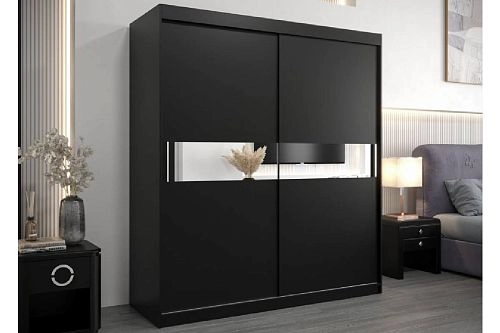 Шкаф-купе Бенито-2 Черный - фото 1
