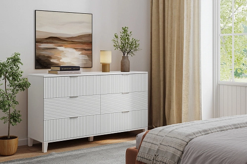 Комод Марвин 7 фрезеровка 8 Белый - фото 1