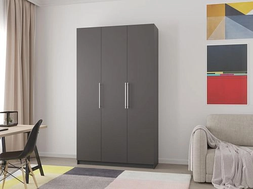 Шкаф распашной Калифорния-3 Графит - фото 1