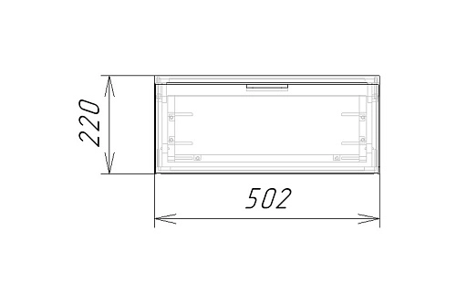 Тумба прикроватная подвесная Салерно 1 Черный - фото 4