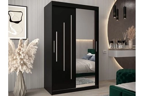 Шкаф-купе Валмиера-3 NEW Черный - фото 1