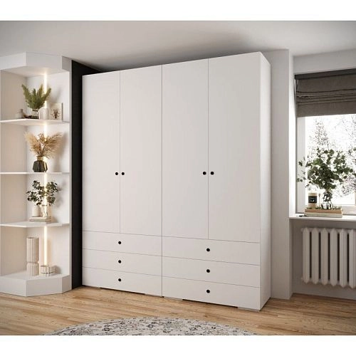 Шкаф распашной Люксор-4.6 Белый - фото 2