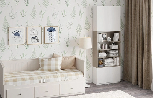 Стеллаж Олли-4 Кобальт Серый - фото 1