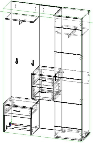 Прихожая Белая роза-3 МДФ - фото 2