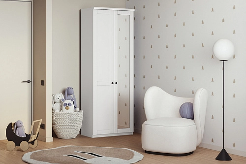 Шкаф распашной София РАХ-8 МДФ Белый - фото 1