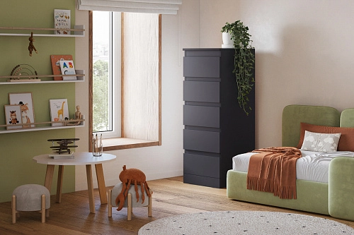 Комод Стефани Мальм-28 Графит - фото 1