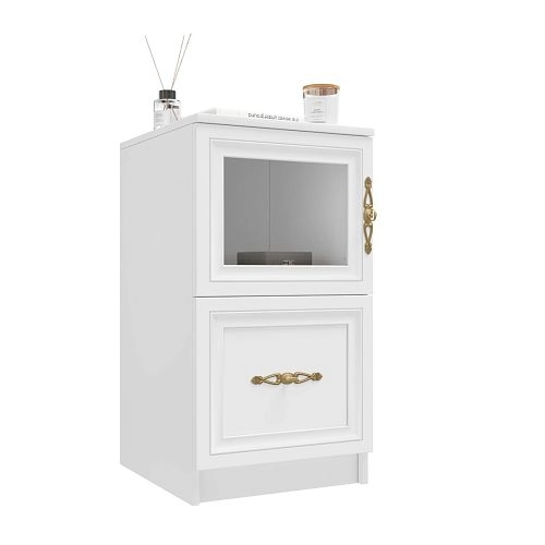 Тумба прикроватная  Карлос-011 Белый - фото 2