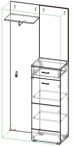 Прихожая Белая роза-5 МДФ - фото 2