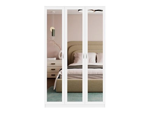 Шкаф распашной Стелла-4 Белый - фото 3