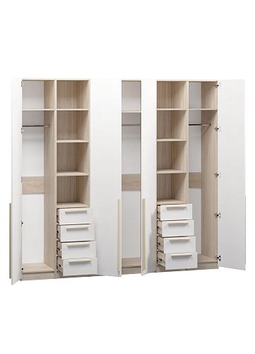 Шкаф распашной Хейсон-16 Белый Дуб Сонома - фото 4