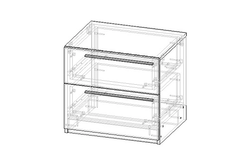 Тумба прикроватная Лорена Пакс-4 Дуб Золотистый - фото 4