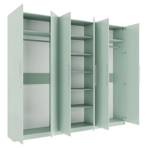 Шкаф распашной Калифорния-6 Пастельный Зеленый - фото 2