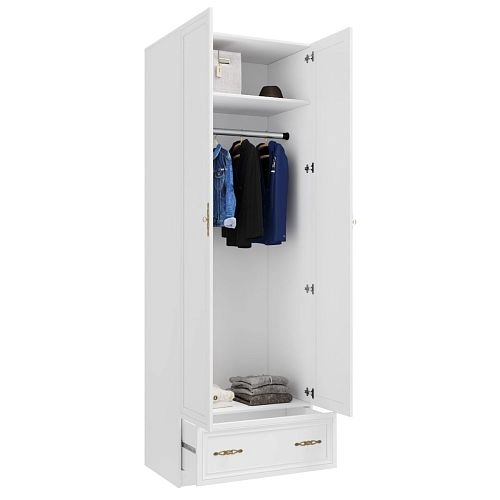 Шкаф распашной Карлос-031 Белый - фото 4