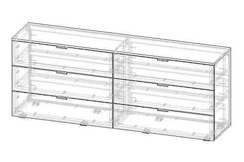 Комод Салерно NEW 6 Графит - фото 3