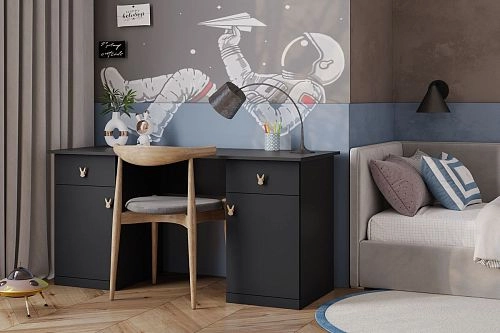 Письменный стол Банни-6 Черный Агат - фото 1