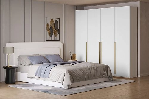 Шкаф распашной Лорена Хит-4 Белый - фото 1