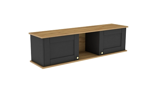 Полка Прато-1 Черный - фото 1