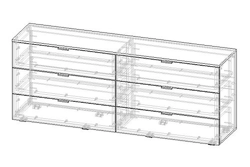 Спальня Салерно-2 Белый - фото 4