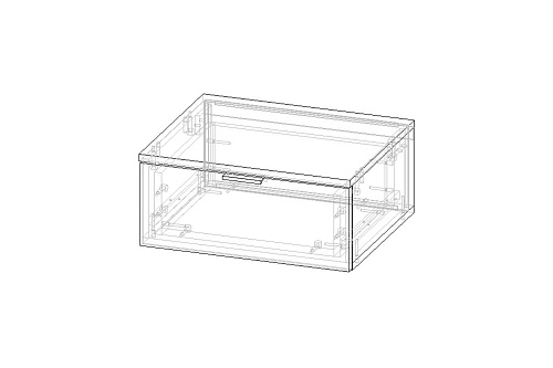 Тумба прикроватная подвесная Салерно NEW 1 Аквамарин - фото 3