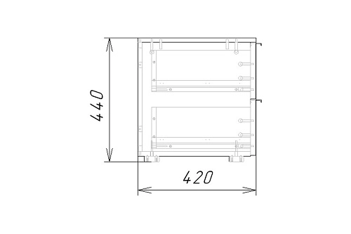 Тумба прикроватная Салерно NEW 2 Аквамарин - фото 5
