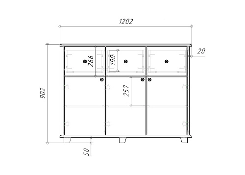 Комод Луиза-3 Классик МДФ Белый - фото 3