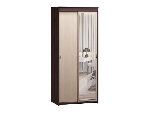 Шкаф-купе Миллениум-2 Дуб Молочный - фото 2