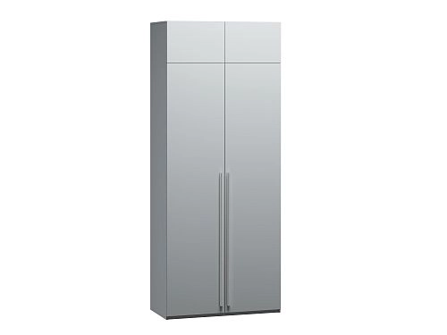 Шкаф распашной Лорена Бест-2 с антресолью Серый Камень - фото 2
