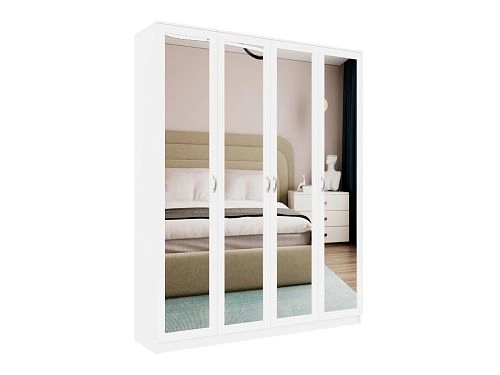 Шкаф распашной Стелла-2 Белый - фото 4