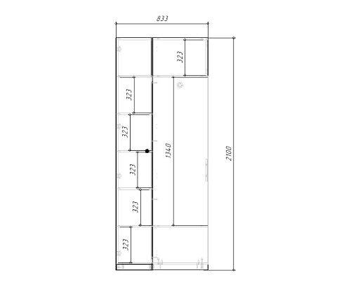 Шкаф угловой Стрекоза Mini Белый - фото 3