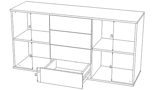 Комод Марвин Йорк 25 фрезеровка 4 Роза - фото 3
