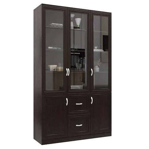 Шкаф Библиотека Библиограф 3.4 Рельеф Венге - фото 3