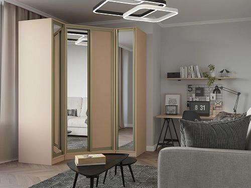 Шкаф угловой Ромео-10 Сатин - фото 1