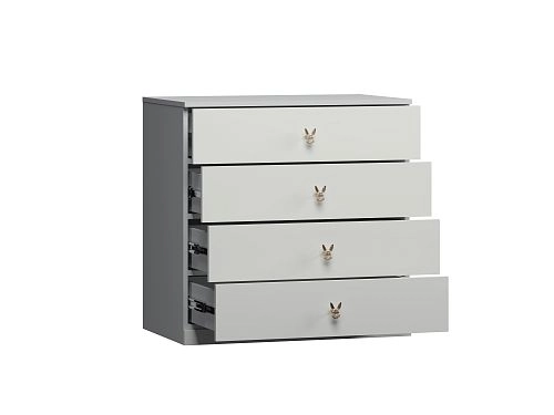 Комод Банни-4 Светло-Серый - фото 5
