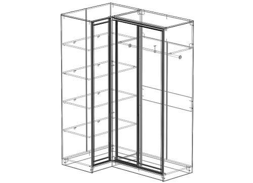 Шкаф-купе угловой Премьер-1 - фото 2