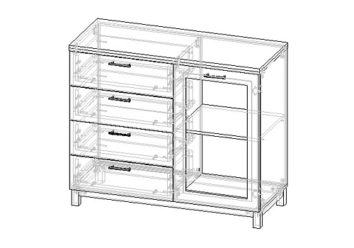 Комод Техас-7 МДФ - фото 3