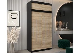 Валмиера-2А new Черный/Дуб Сонома