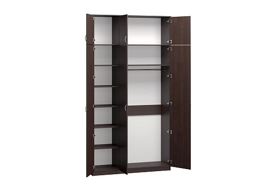 Шкаф распашной Лайт-3 с антресолью Венге - фото 2