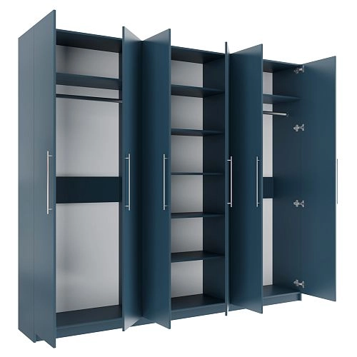 Шкаф распашной Калифорния-6 Альби Полуночно-синий - фото 2