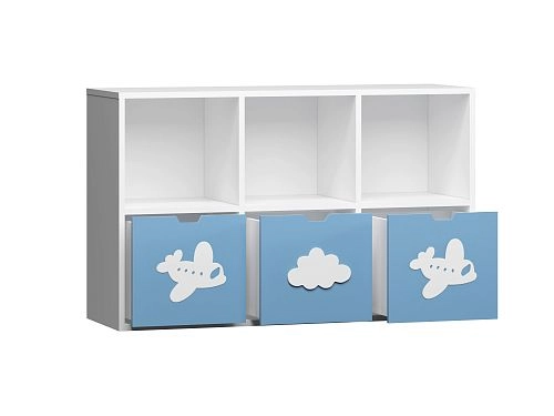 Стеллаж KIDS 12 Пастельно-Синий - фото 3