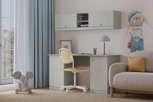 Стенка детская Банни-11 Светло-Серый - фото 1