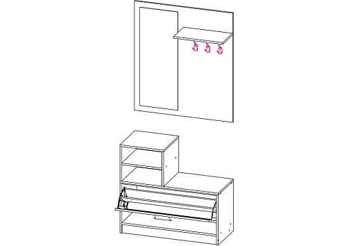 Прихожая Дженни-1 - фото 3