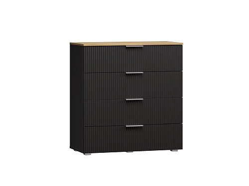 Комод Салерно 4 Черный - фото 2