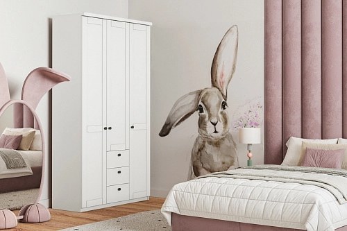 Шкаф распашной София РАХ-19 МДФ Белый - фото 1