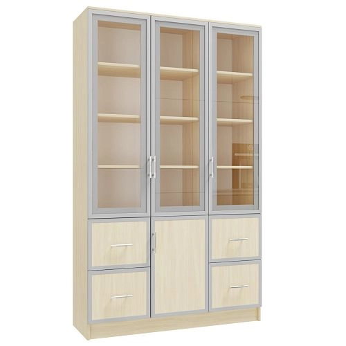 Книжный шкаф Альма-19 Дуб Молочный - фото 3