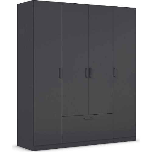 Шкаф распашной Бари-1 Черный - фото 2