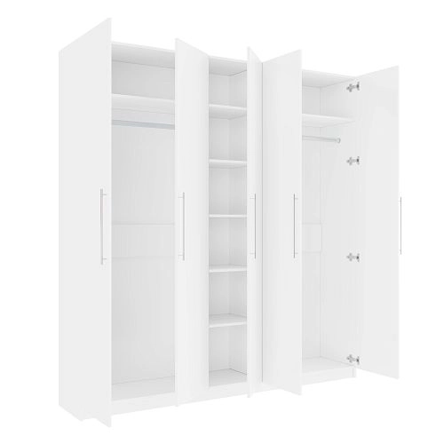 Шкаф распашной Калифорния-5 Белый - фото 3