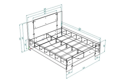 Кровать Муна, ширина-160 - фото 5