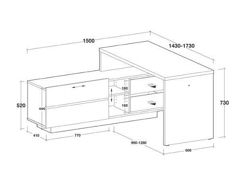 Компьютерный стол СК-13 - фото 2