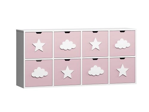 Стеллаж KIDS 2 Розовый Лайт - фото 2