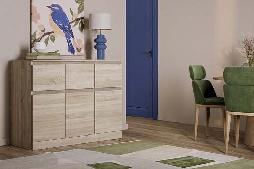 Комод Стефани Мальм-24 Дуб Сонома - фото 1